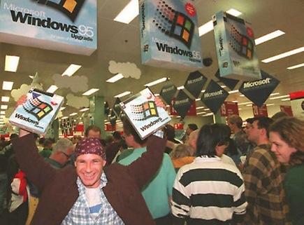 Windows 95 的发布当时在消费者群体中造成的反响有多大？ - 知乎