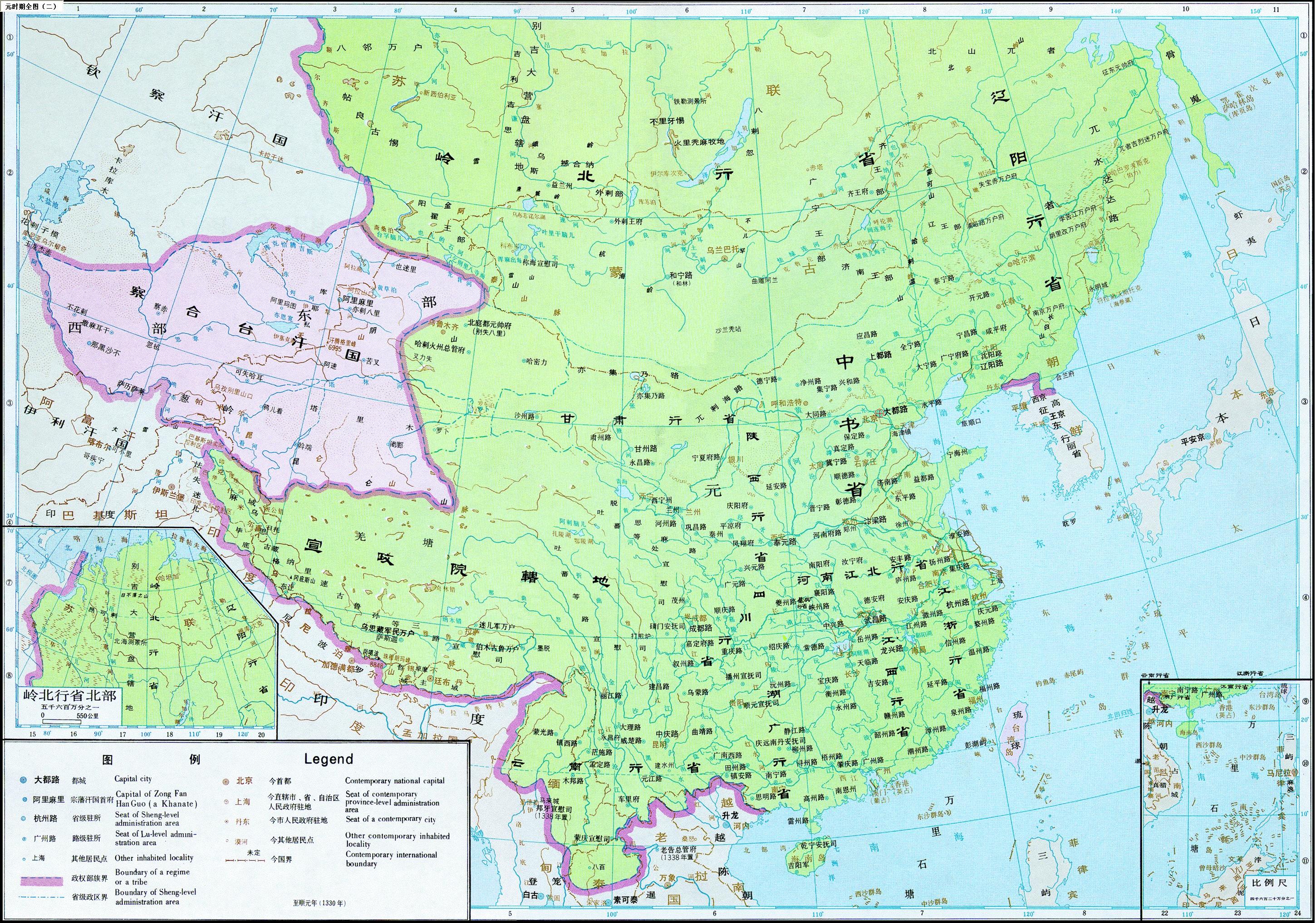 这是明朝的统治区域