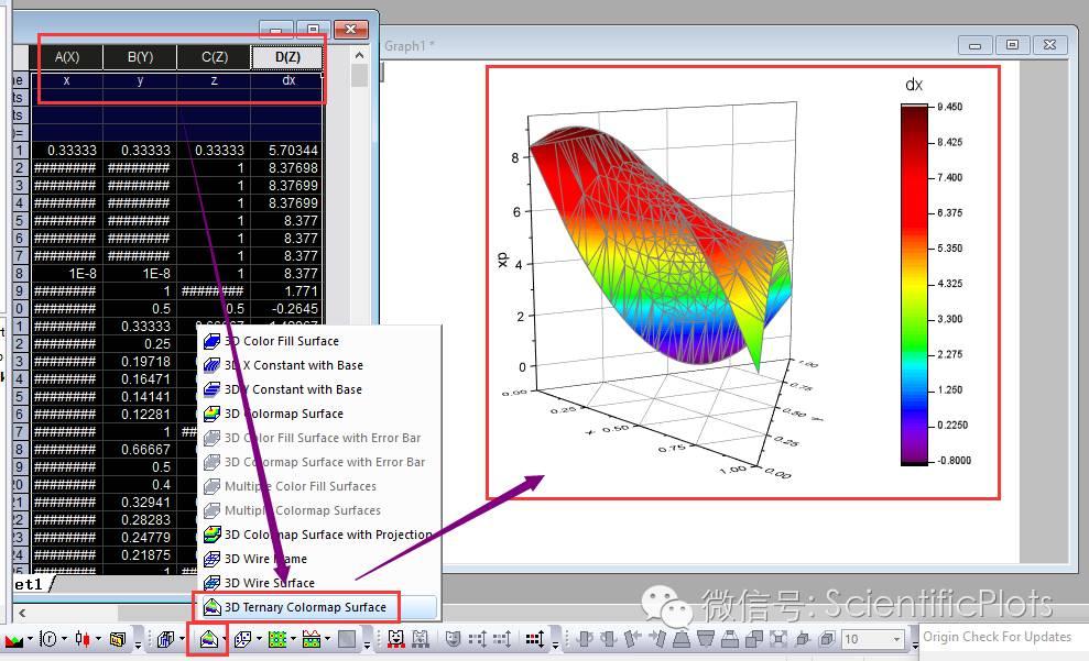 originpro3d圖三元圖ternary