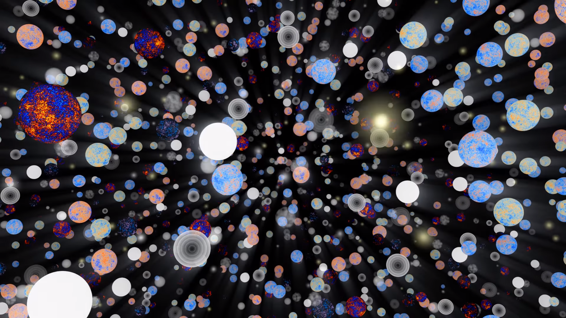 那不仅仅爱情如同美丽的泡沫,就连壮阔无比的宇宙,其实也是一个个绚丽