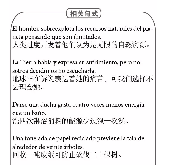 备考素材丨西班牙语作文--生态环境