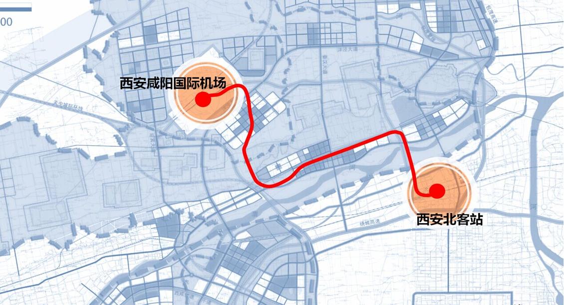 西安北客站至咸阳国际机场城际轨道有望2018