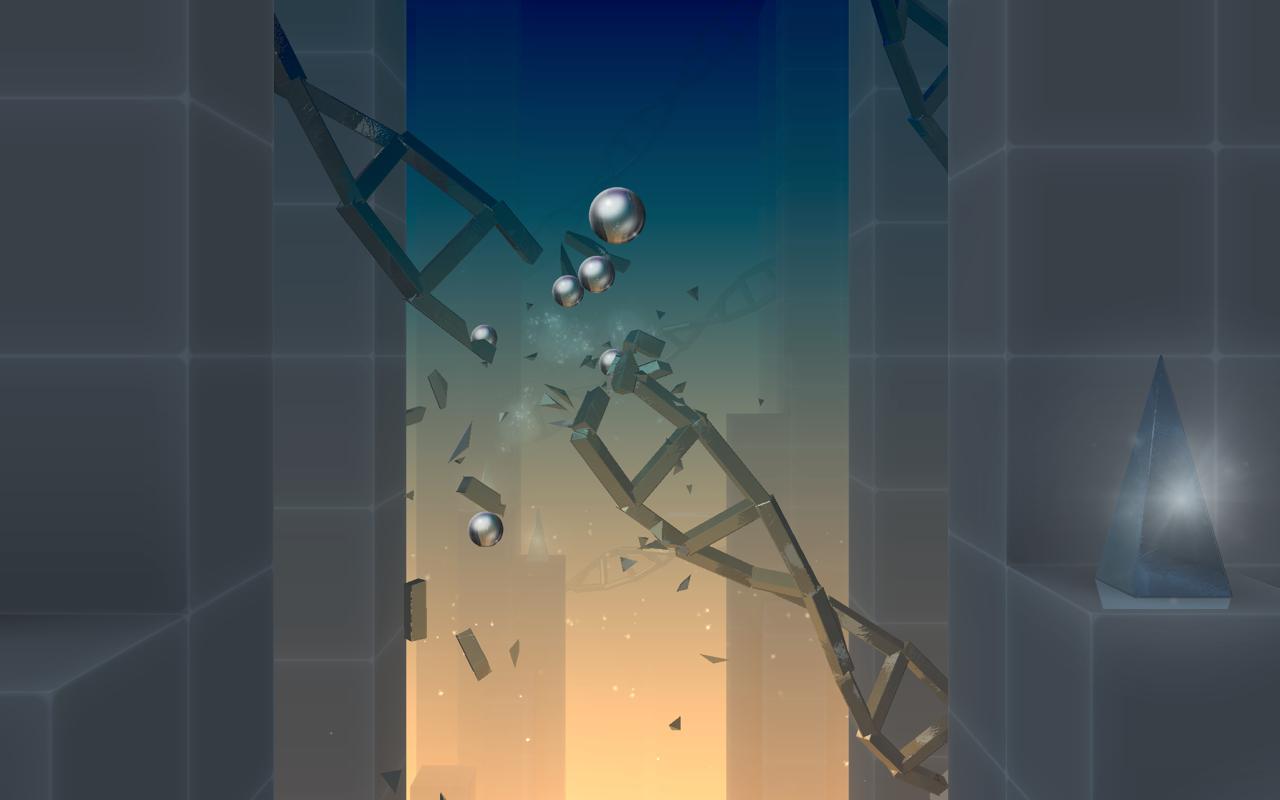 游戏smashhit弹珠冲击玩玻璃的球