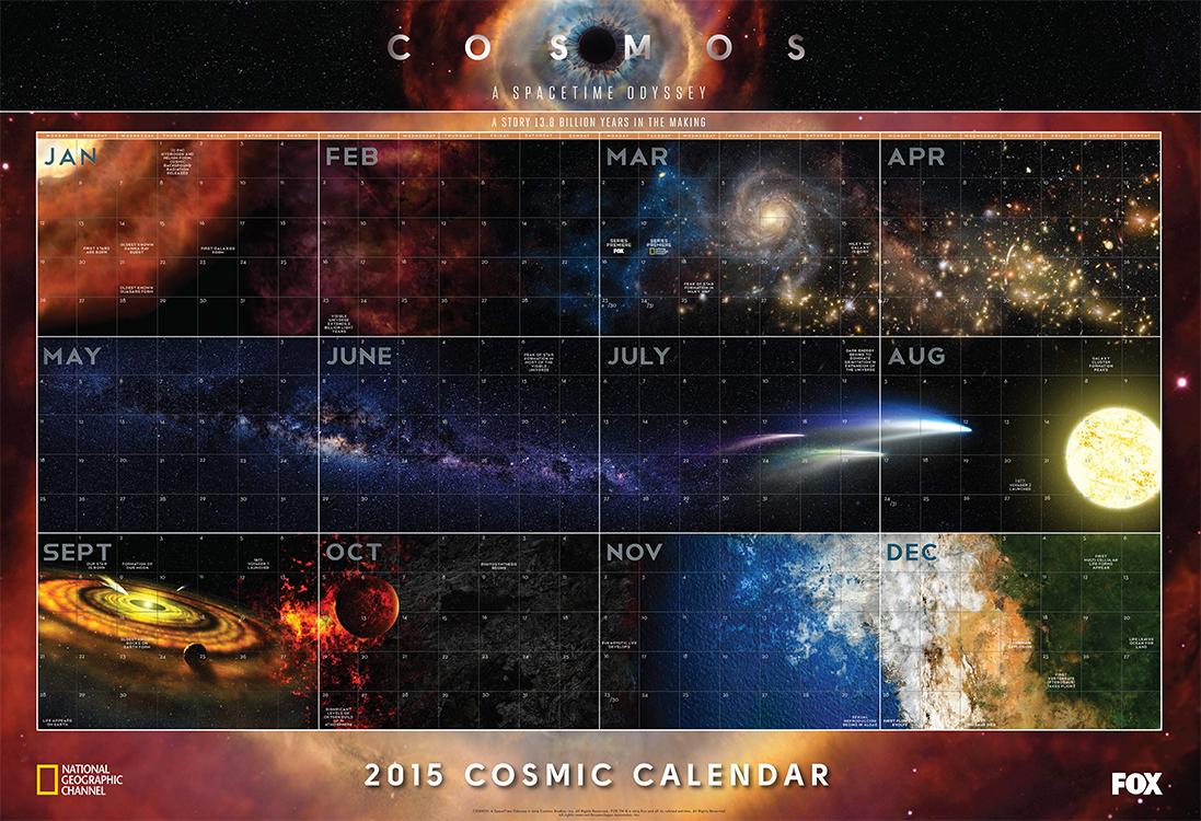 题图cosmic calendar高清链接