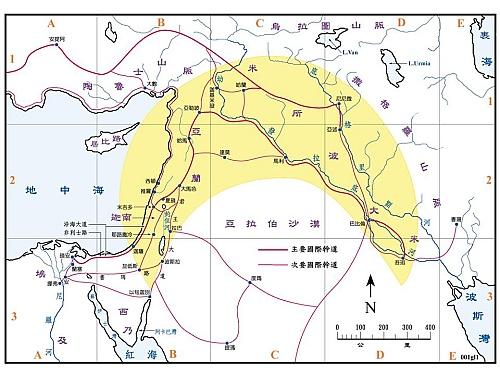 新月沃地示意圖.