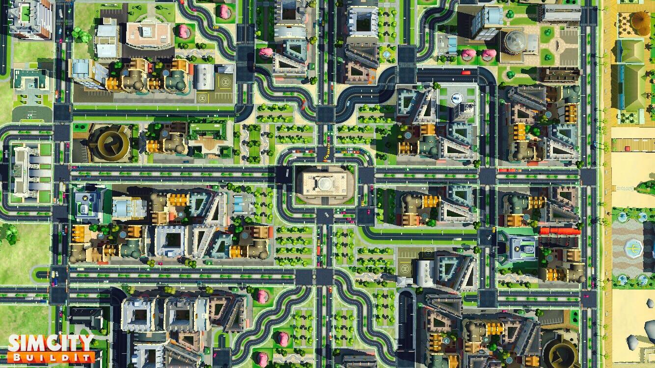 大家玩simcity有什么好玩的布局