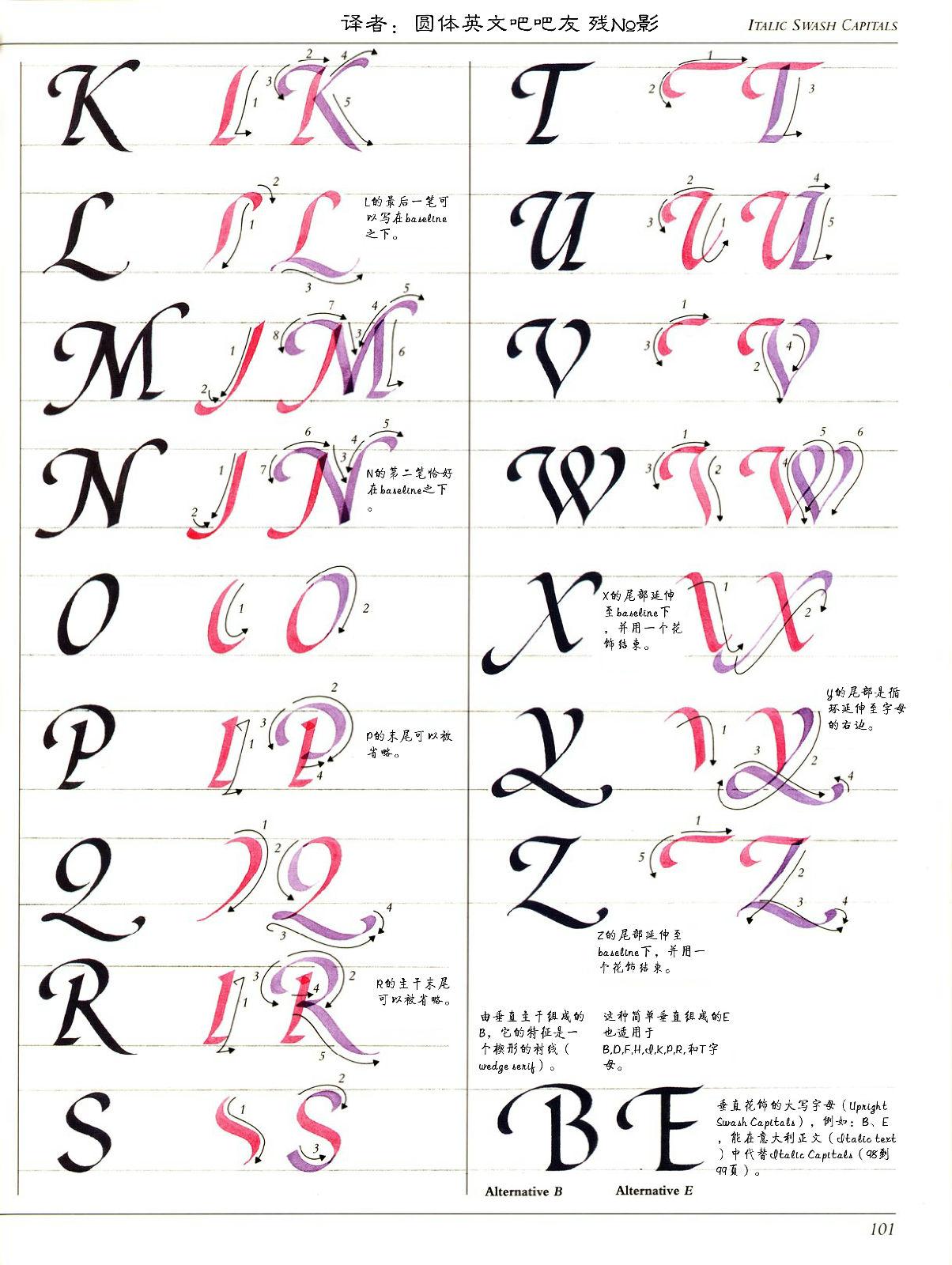 意大利字体样本图片