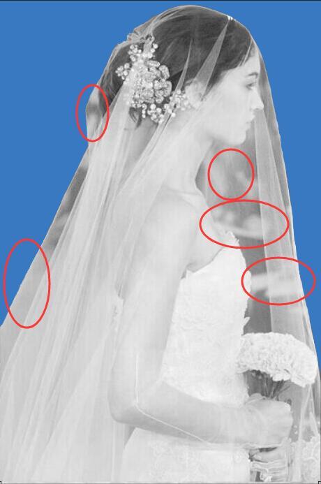 ps通道扣婚纱时背景有白色与半透明部分重叠