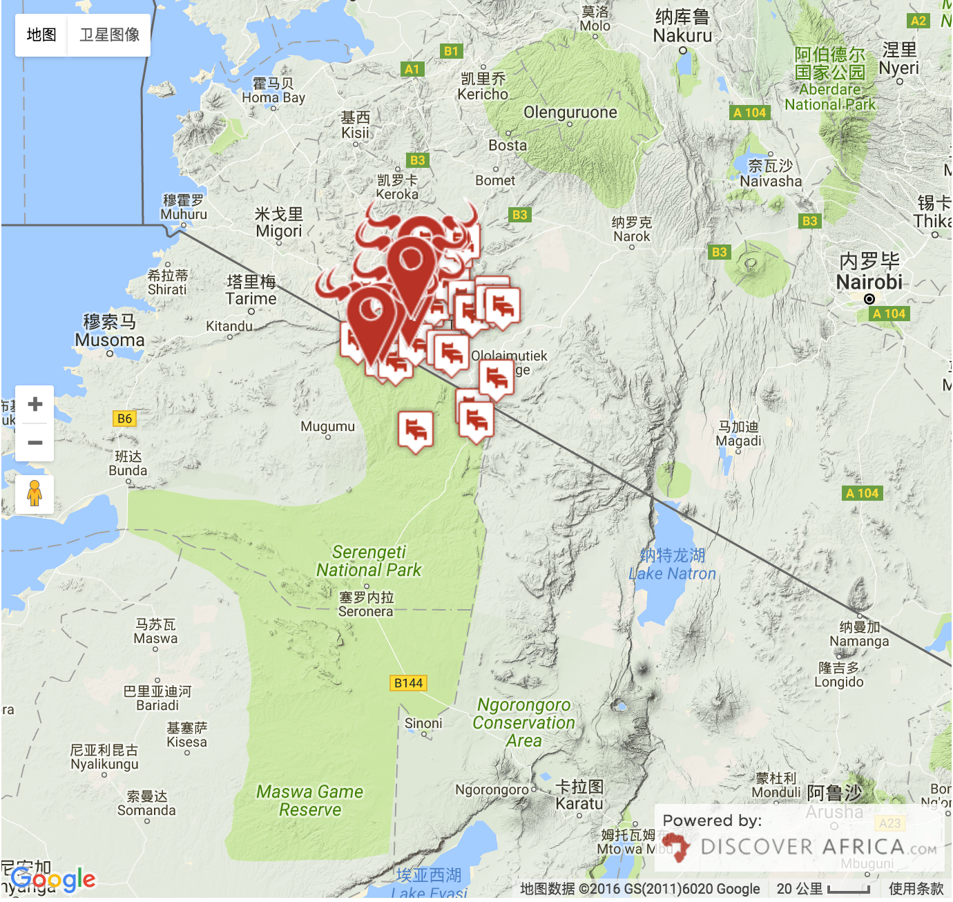 非洲动物大迁徙路线图图片