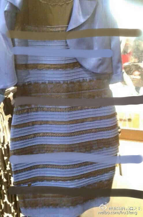 这条裙子到底是白色和金色,还是蓝色和黑色?