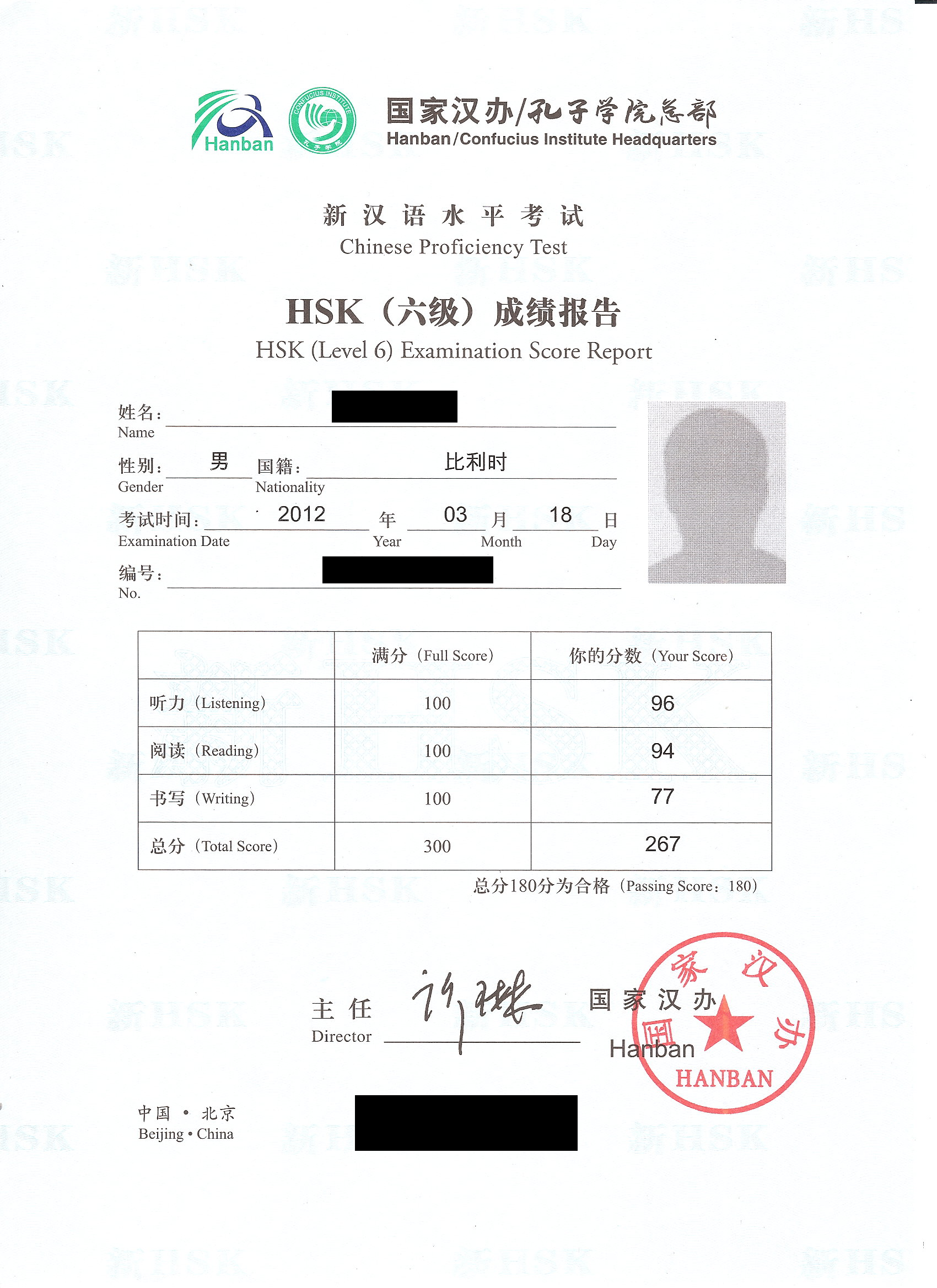 参加hsk汉语水平考试有什么感受