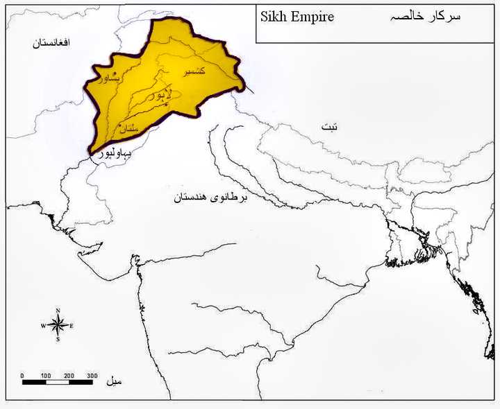 锡克帝国地图图片