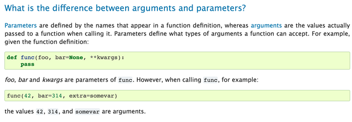 在Python中，parameters与argument有什么不同？ - 知乎