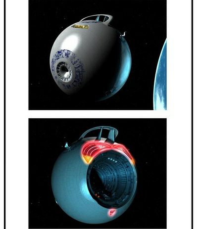 银河系漫游指南中全宇宙最快的无限非概率驱动飞船——黄金之心号.