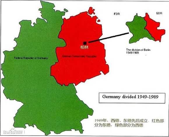 柏林完全在东德境内 与西德不接壤 为什么还会被划分为东西柏林 知乎