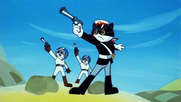 什么,没看出来本回答主人公是黑猫警长sama.我去找静静