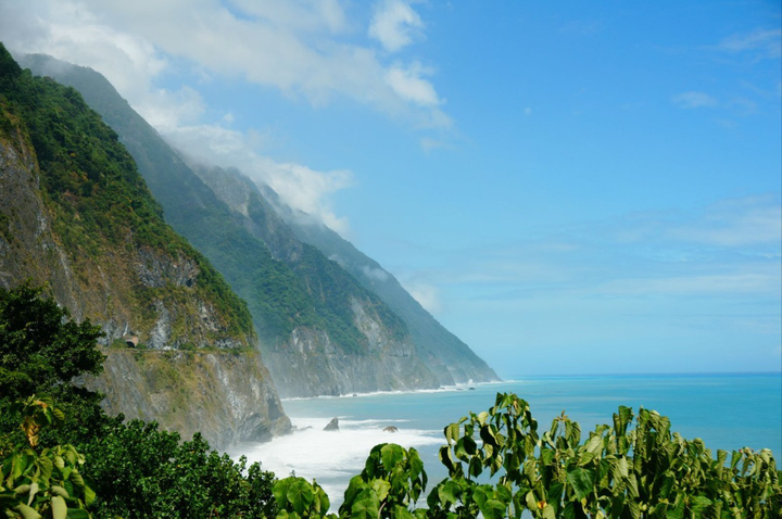 台湾西部台中市开阔的高美湿地