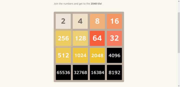 游戏 2048 的理论最高分是多少？ - 知乎