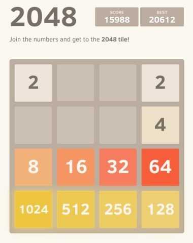 游戏 2048 的基本游戏策略是什么？ - 知乎
