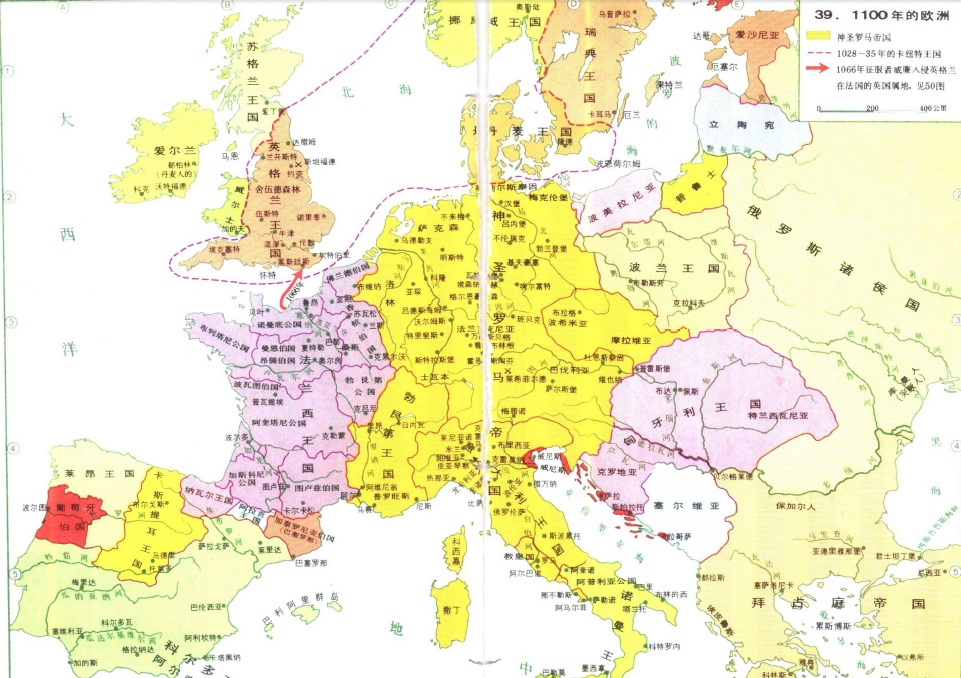 以下泰晤士世界历史地图的资料: 中世纪德意志帝国,神圣罗马帝国 622