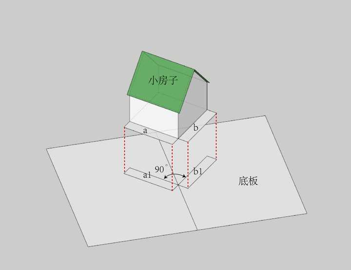 用卡纸做房子平面图片