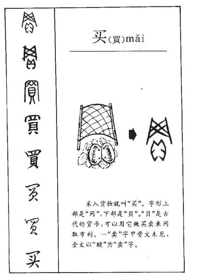 如何区分「买」和「卖」这两个字,并记住? - 知乎