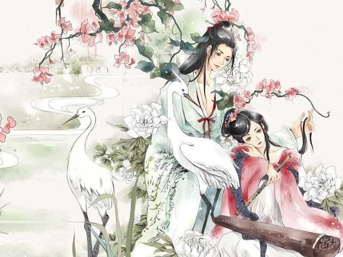 在天愿为比翼鸟,在地愿为连理枝.