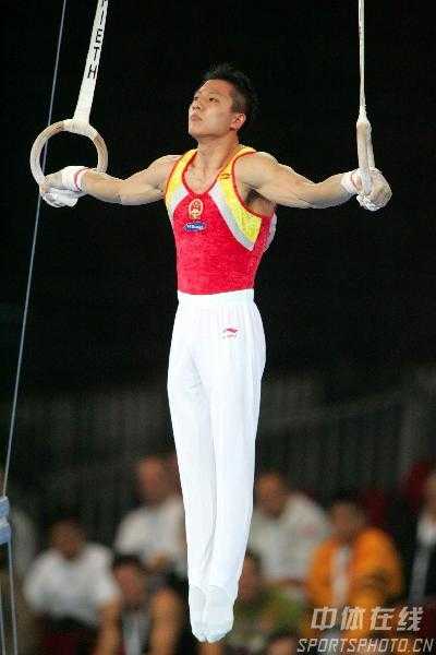 你见过体操运动员玩吊环吧