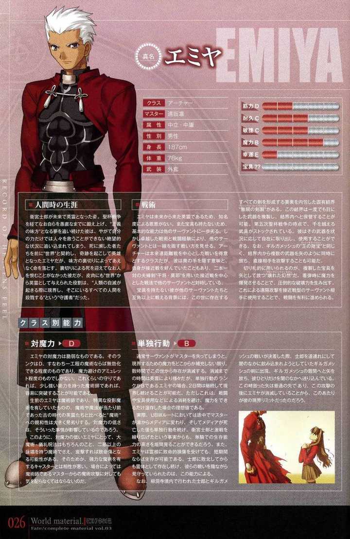 英灵卫宫是什么阶位的职业 英灵卫宫职业 英灵卫宫士郎