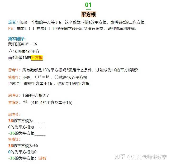 算术平方根的算术是什么意思? - 知乎