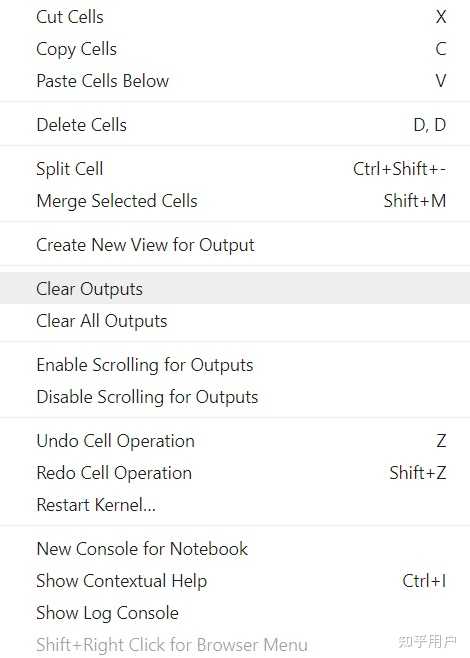 jupyter中清除单个cell输出的快捷键是? - 知乎