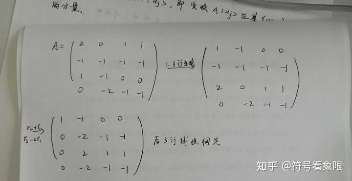 请问行向量组如何化成列阶梯形矩阵呢？