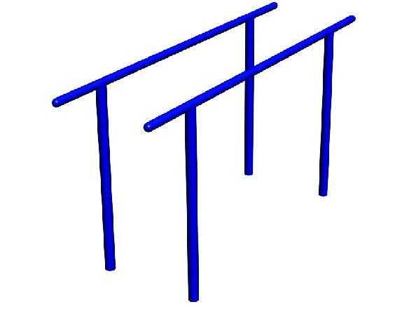 小时候调皮 喜欢爬杆玩杠子之类的 大概四岁多 在学校双杠上玩 那时候