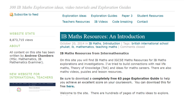 teachers  IB Maths Resources from Intermathematics