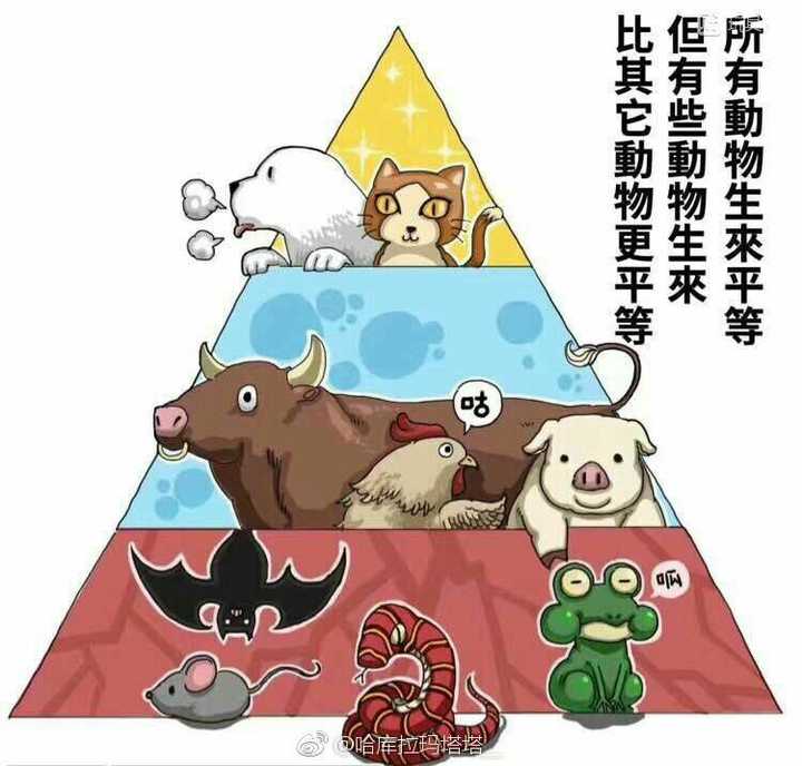 大学蛇类研究院首席研究员 58 人赞同了该回答 "所有动物生来平等,但