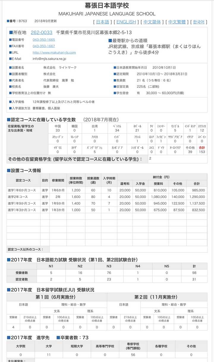 幕张日本语学校怎么样 知乎