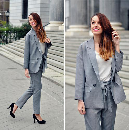 女生如何穿西装看起来不像服务员 知乎