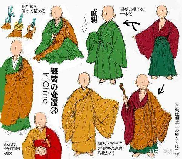 袈裟是什么服装结构?如何制作的?怎么穿戴? - 知乎