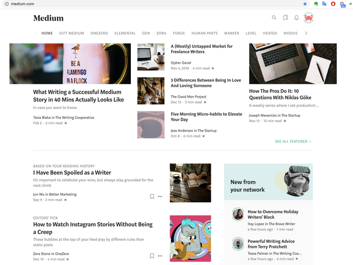 Medium英文写作平台