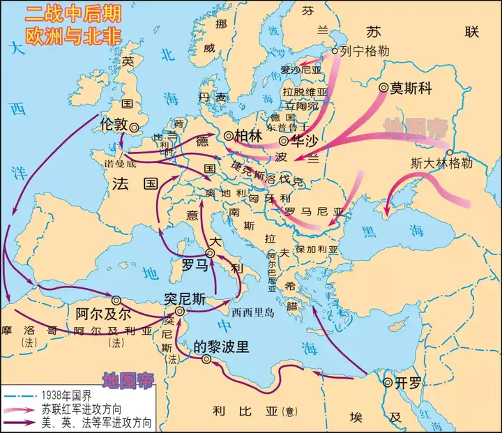 二战西线战场地图图片