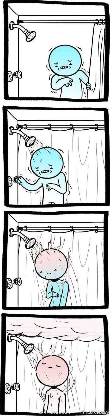 洗之前: 昨天没洗澡啊,今天得洗洗了. .(ˇˇ)… 可是好冷啊.呜呜呜.