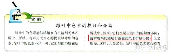 高中生物色素的提取与分离中 为什么色素溶解度越高跑的越快 知乎