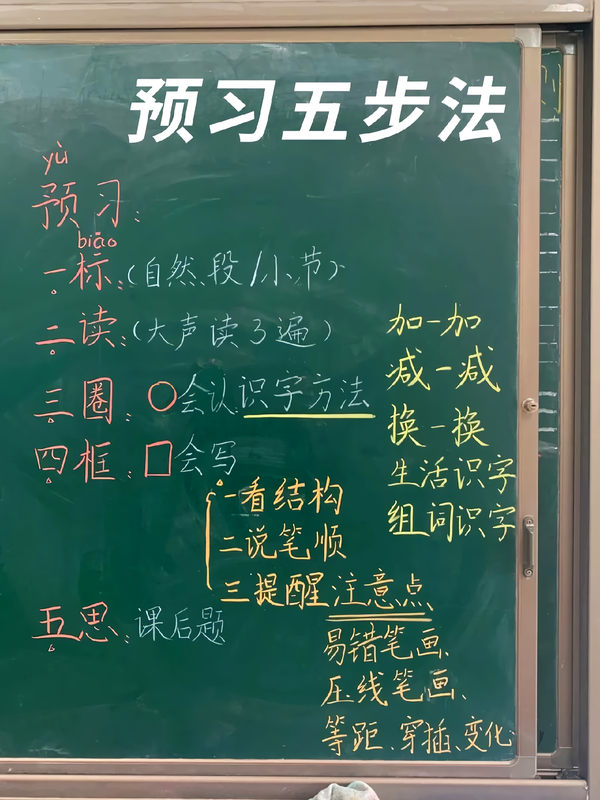 五年级有预习要求但孩子每次预习就是把课文读一遍，老师要求的预习到底应该做到什么程度？