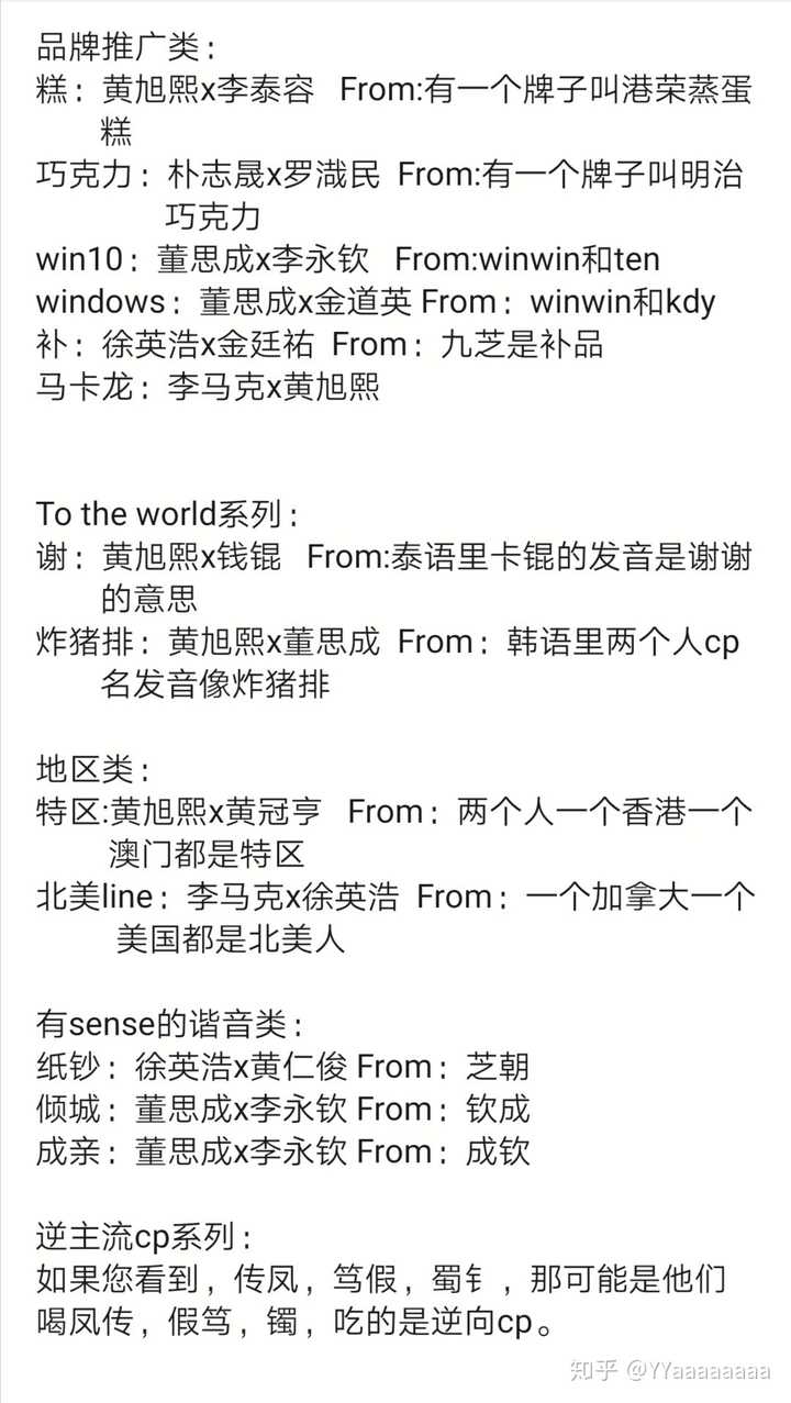 求安利nct队内有哪些cp 知乎