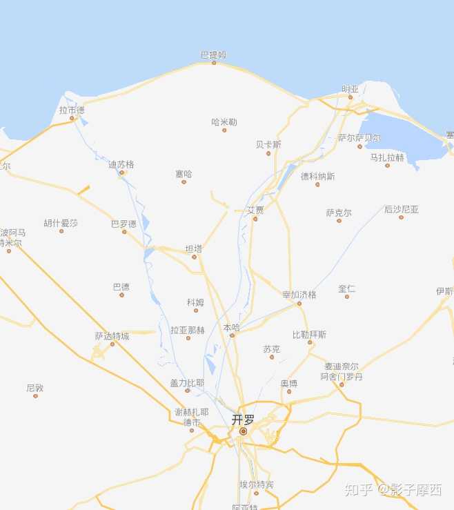 开罗:世界第一长河尼罗河近出海口区域