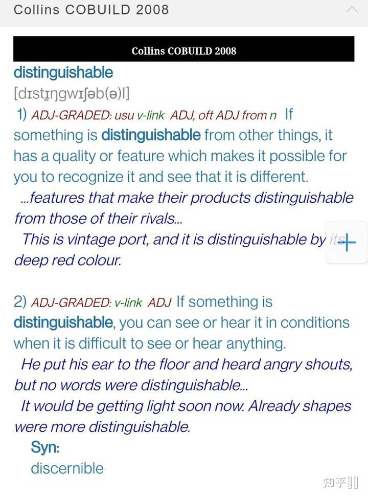 be distinguished from和be distinguishable from的区别？ - 知乎