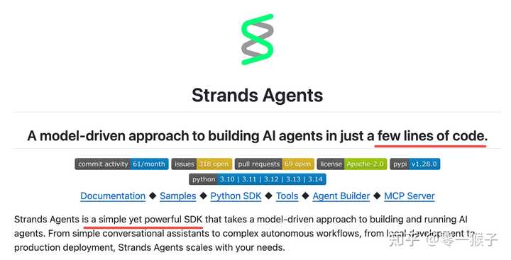 Strands Agent Example 有人调研过各大公司开源的AI Agent开发框架吗? - 知乎