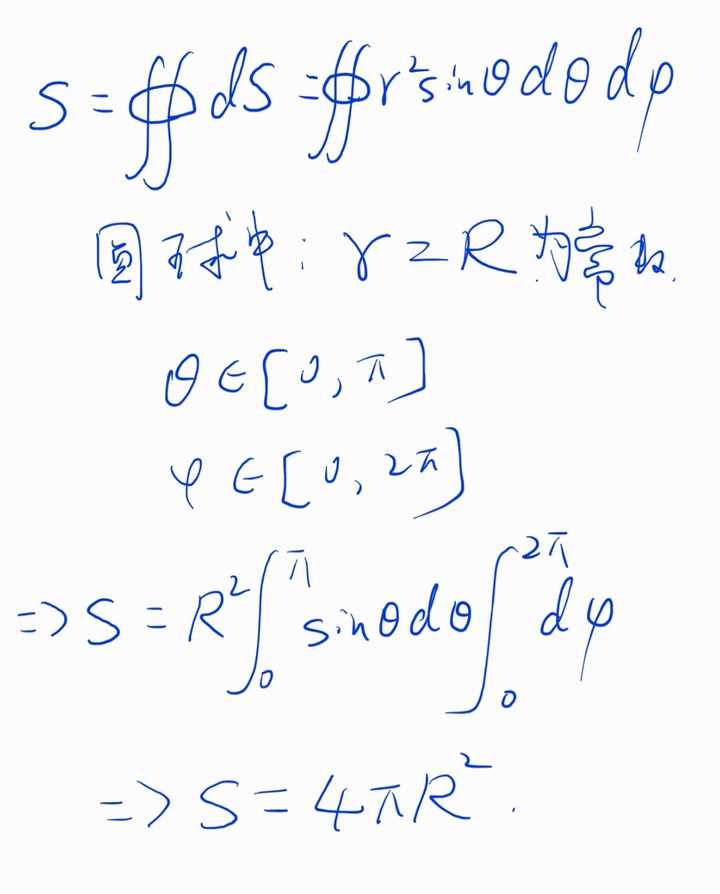 圆球表面积公式用微积分如何推导 知乎