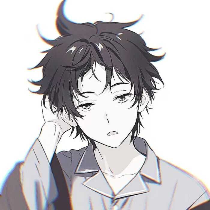 有没有背景素色的女生漫画头像?