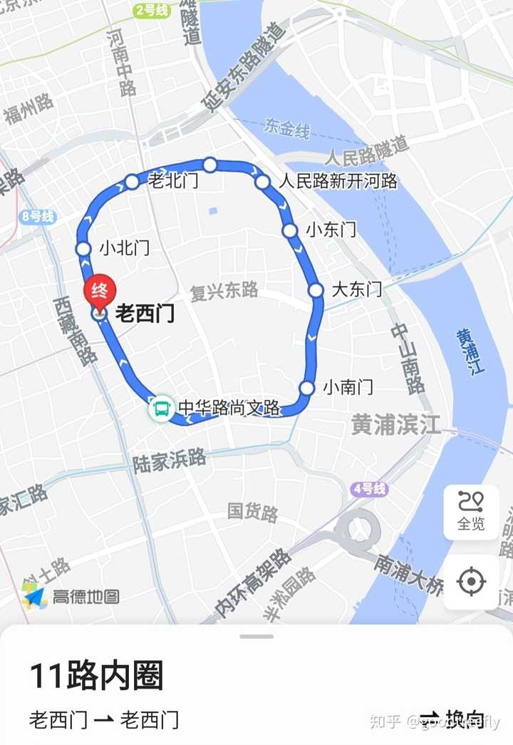 在退一步讲,就算有了上海,请看以下: 上海11路公交车,看到这一圈彰